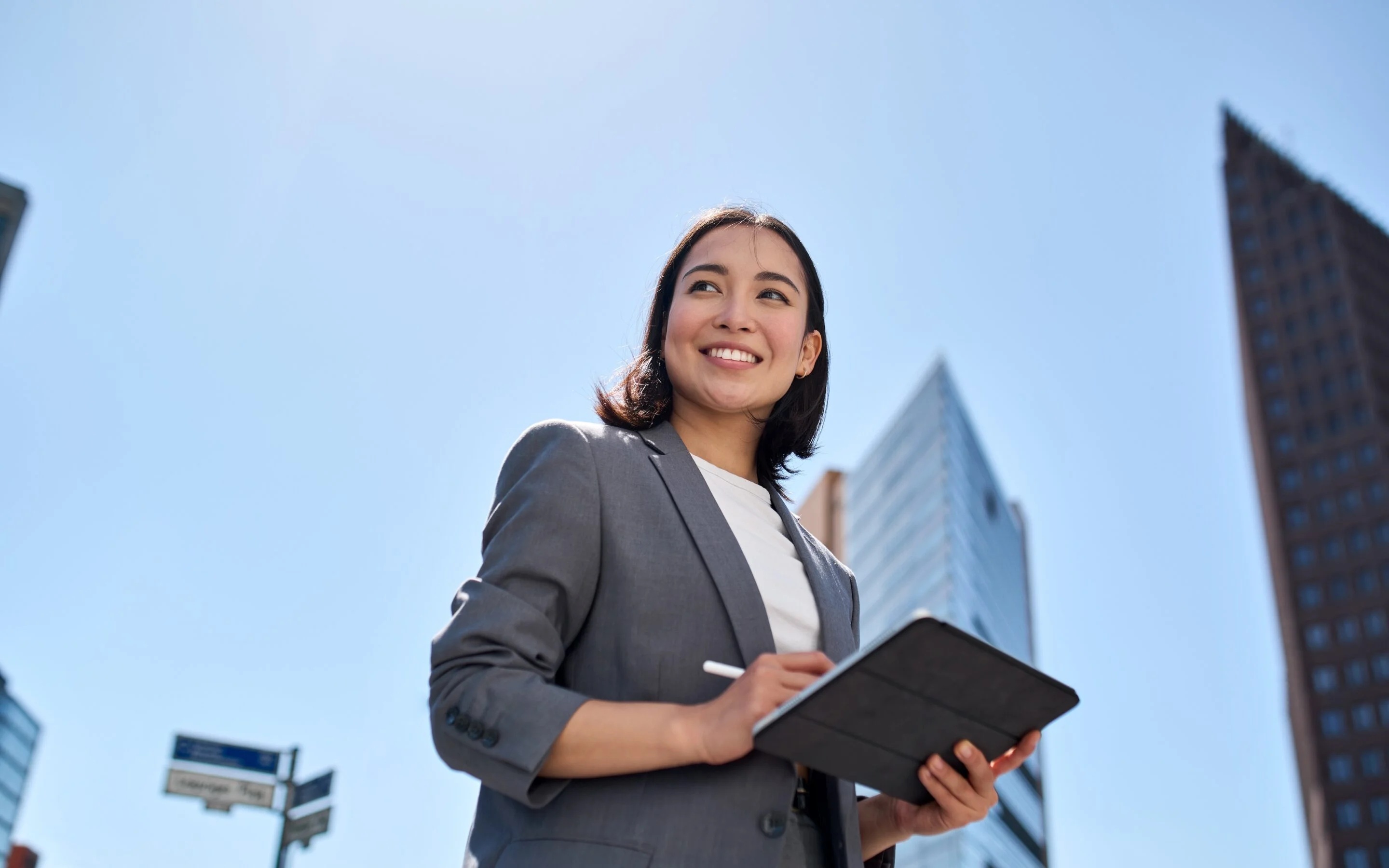 Corporate professionals at meeting
